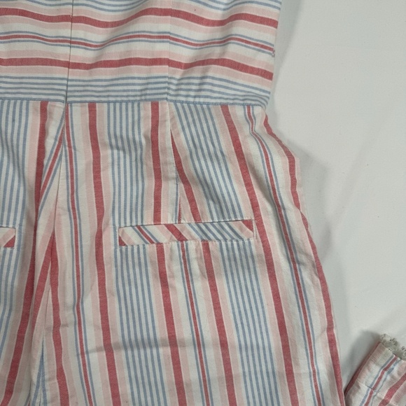 Vineyard Vines Sleeveless Jumpsuit Womens Size 6 Multi Color Stripe Tassel - Picture 11 of 12